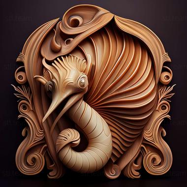 3D model Min clam famous animal (STL)